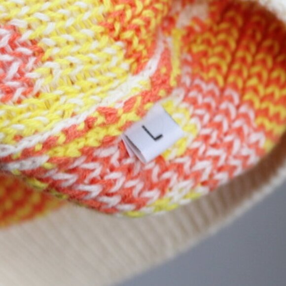 Callahan Cream Groovy Daisy Knit Cardigan Cropped Top 2 PC Set Size Large - Picture 8 of 9